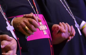 Church leaders hands
