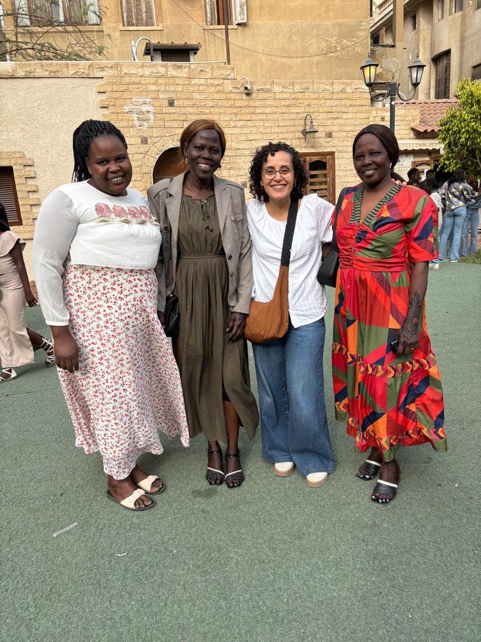 Maggie with women
